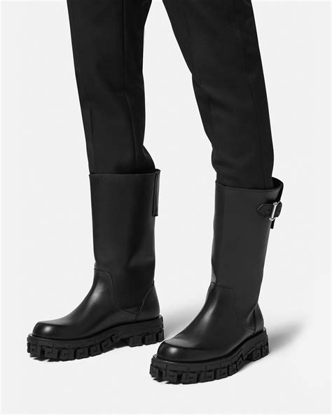 versace rock icons greca|versace greca boots.